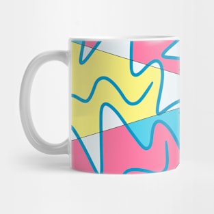 Colourful inspiration in pink, yellow and blue Mug